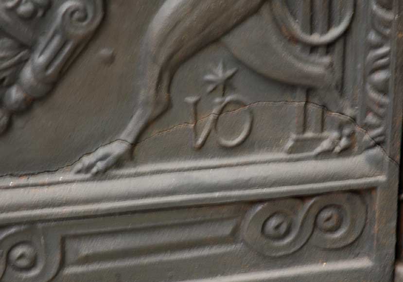 Mahogany fireplace mantel and trumeau Mahogany fireplace mantel and trumeau-16