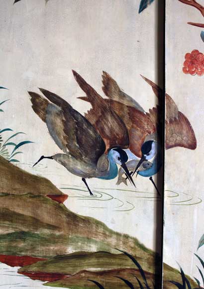 Paneled room with Coromandel lacquer panels Paneled room with Coromandel lacquer panels-32