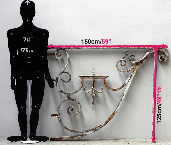 Wrought iron bracket from Large Louis XIV period Wrought iron bracket from Large Louis XIV period -4