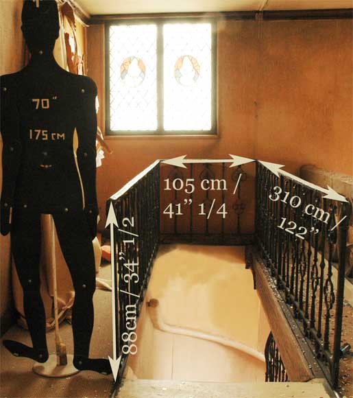 Iron Gothic style banister Iron Gothic style banister -6