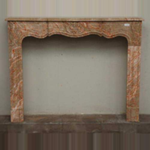 Louis XV style marble mantel