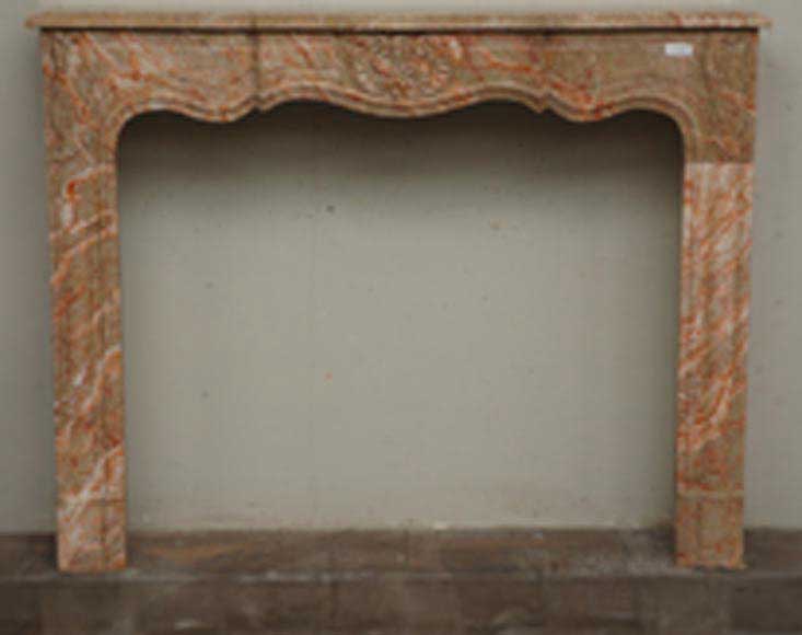 Louis XV style marble mantel Louis XV style marble mantel-0