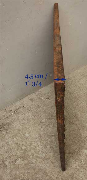 Antique cast iron fireback with De Jannel de Belval family coat of arms Antique cast iron fireback with De Jannel de Belval family coat of arms-10