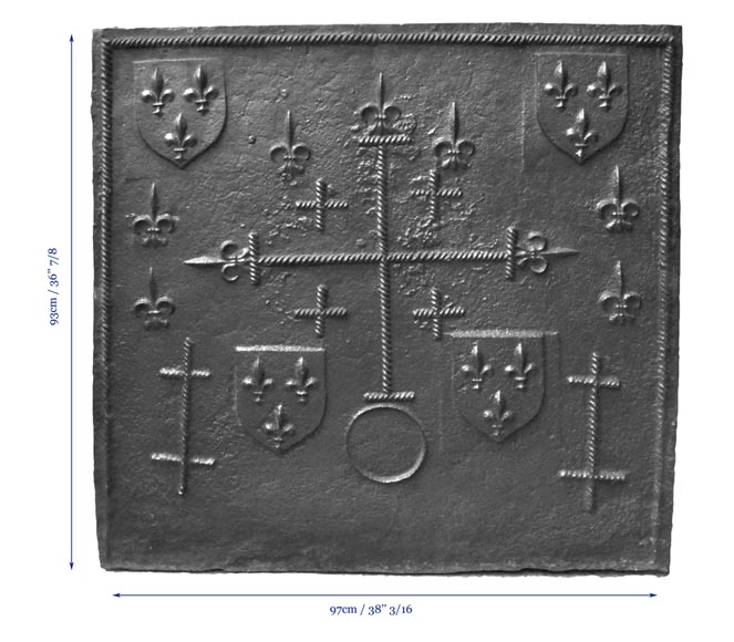 Gothic period cast iron fireback Gothic period cast iron fireback-6